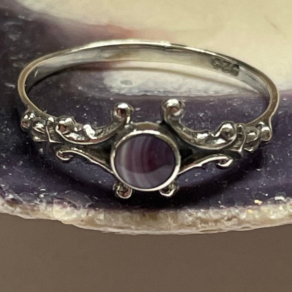 R1006 Sterling Silver Wampum Ring