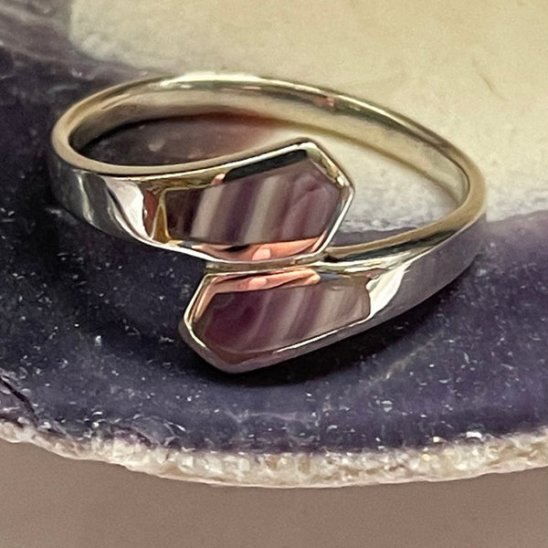 R1021 Sterling Silver Wampum Ring