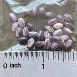 5021 rice 6x4mm purple wampum