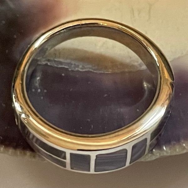 R1051 Sterling Silver Wampum Ring