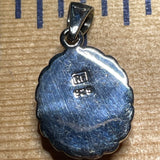 P1092 Rope Sterling Silver Wampum Inlay Pendant