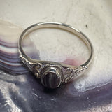 R1029 Sterling Silver Wampum Ring