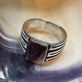 R1052 Sterling Silver Wampum Ring