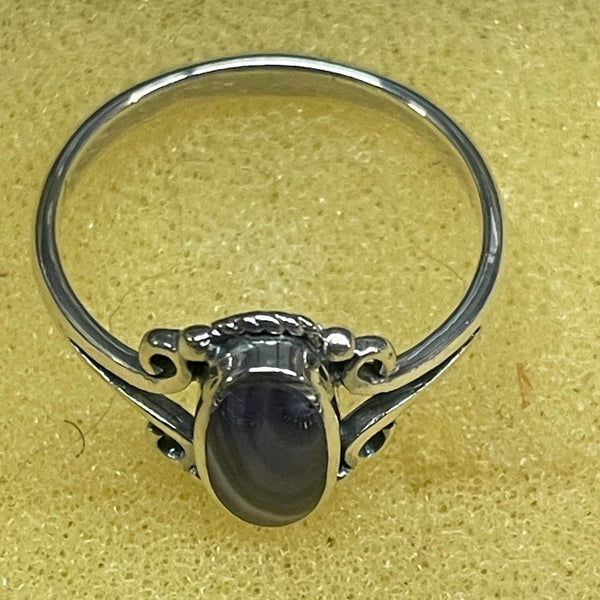 R1024 Wampum Sterling Silver Ring
