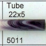 5011 22x5mm purple tube wampum