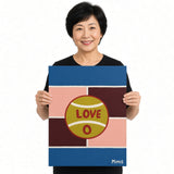 Love 0 Tennis — unique person holding canvas