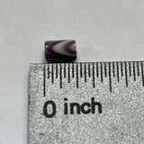 5003 6x4mm purple tube wampum