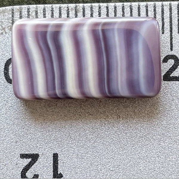 5103 Rect/2 hole 18x10mm purple wampum