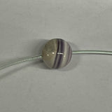 5063 Round 6mm purple wampum