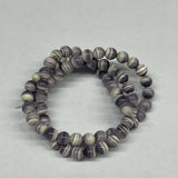 5063 Round 6mm purple wampum