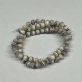 5063 Round 6mm purple wampum
