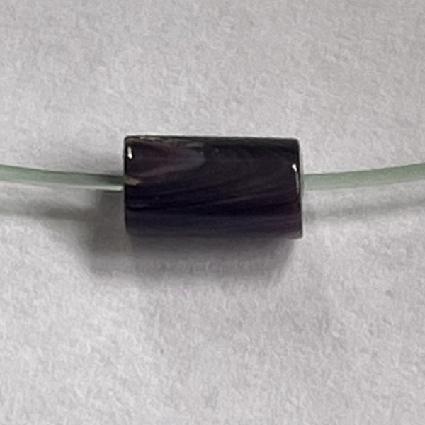 5003 6x4mm purple tube wampum
