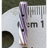 5103 Rect/2 hole 18x10mm purple wampum