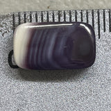 5100 Rect/2 hole 14x8mm purple wampum