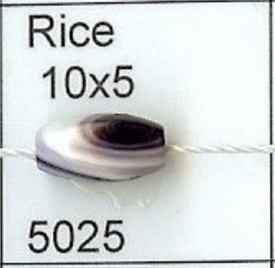 5026 Rice 10x5 mm purple wampum