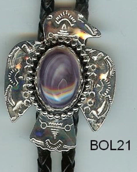 BOL21 Eagle Bird Bolo Wampum Costume