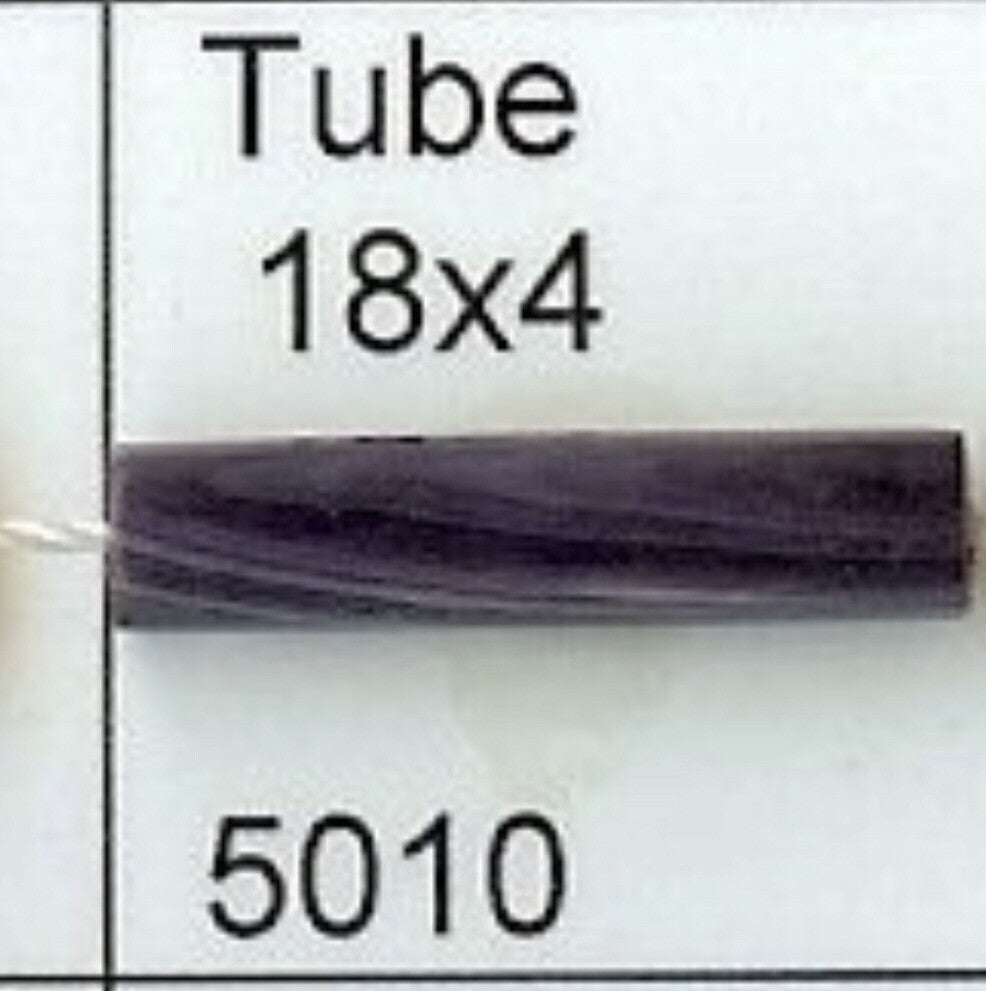5010 18x4mm purple tube wampum
