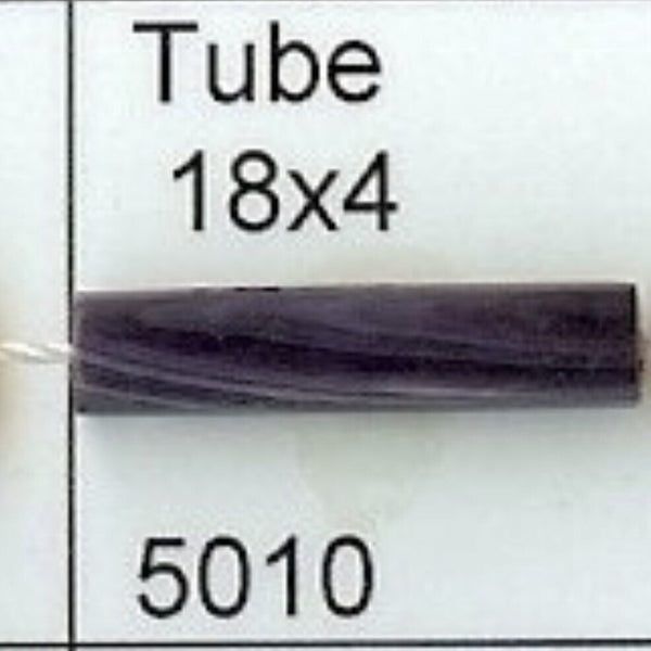 5010 18x4mm purple tube wampum