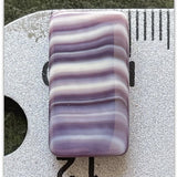 5103 Rect/2 hole 18x10mm purple wampum