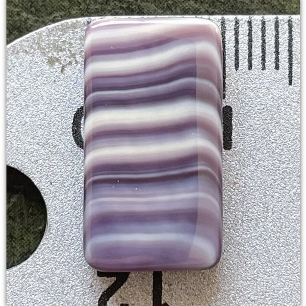 5103 Rect/2 hole 18x10mm purple wampum