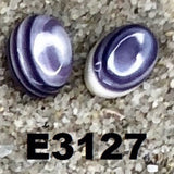 E3127 Wampum Natural Earrings Sterling Silver