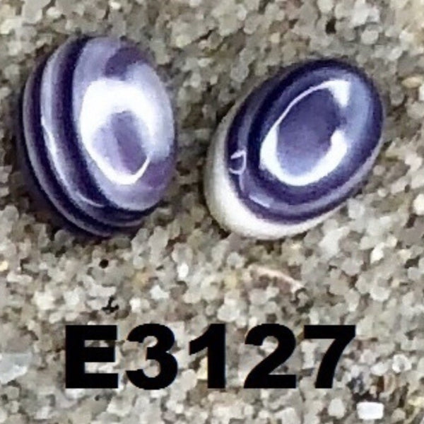 E3127 Wampum Natural Earrings Sterling Silver