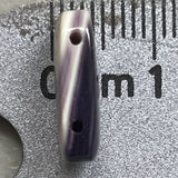 5100 Rect/2 hole 14x8mm purple wampum