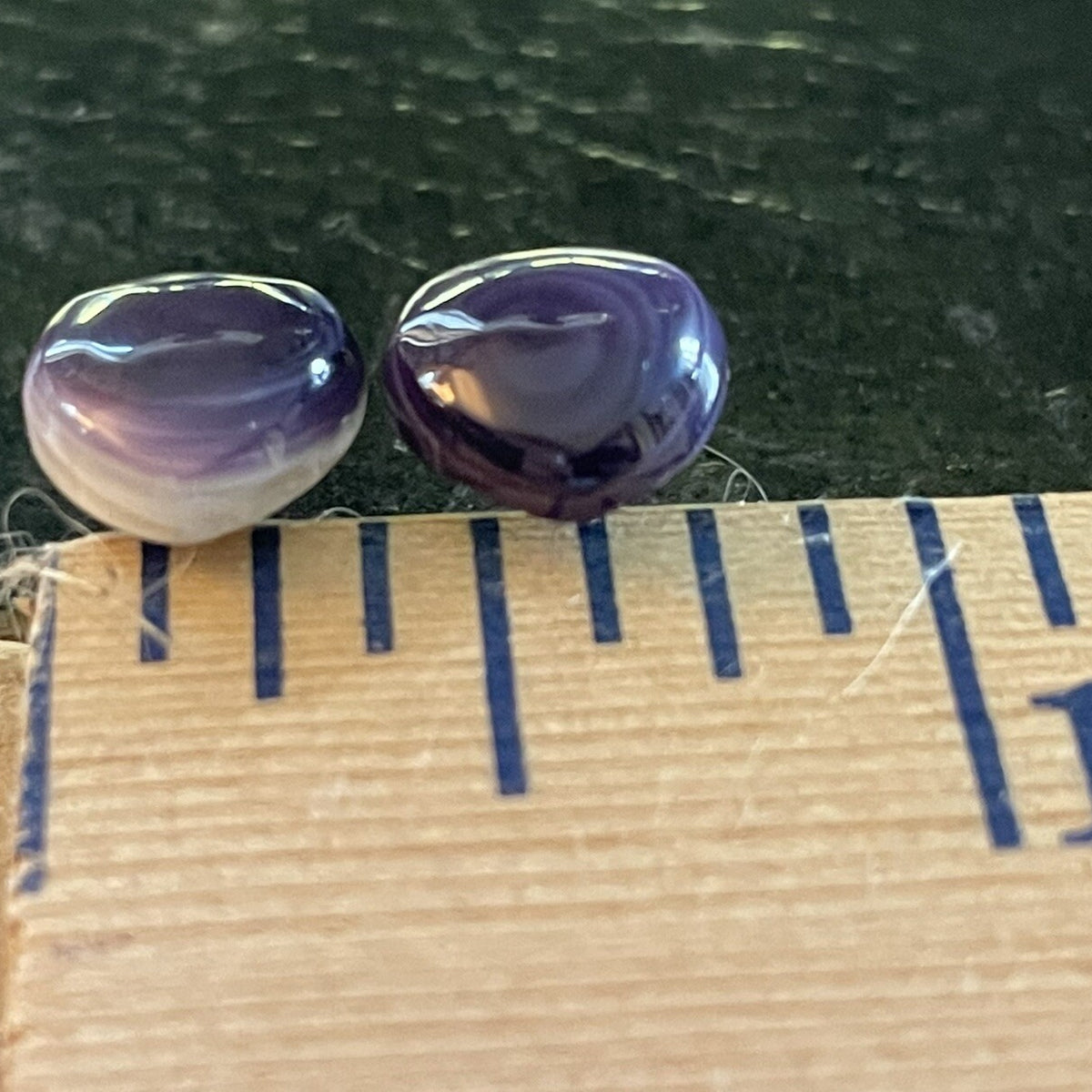 E3149 Heart Small Studs Wampum Natural Earrings Sterling Silver
